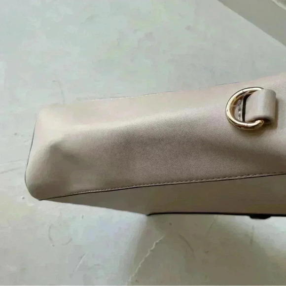 ELLE Shoulder Bag Two Way Crossbody Bag Beige Khaki - Picture 12 of 14